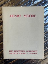 Henry Moore: Nov 1955 Leicester Galleries sculpture catalogue. Pocket-sized