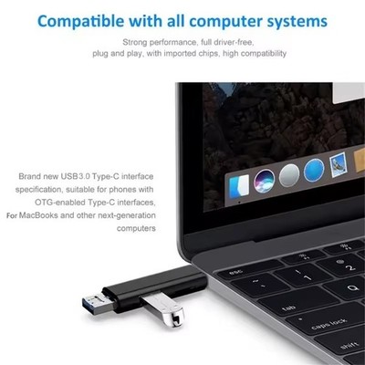 5 In 1 Multifunction Usb Type C/Usb /Micro Usb/Tf Memory Card Reader OTG Adapter