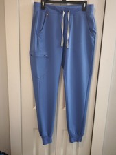 FIGS Technical Collection Scrub Jogger Pants M Tall Blue Cargo M/T