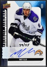 2008-09 NHL Canadian Fall Expo Hockey Expo Priority Signings Ellis Auto 0671