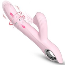 Rabbit Vibrator for Women Stimulator Beads 10 Vibrating &Thrusting ModeLubricant