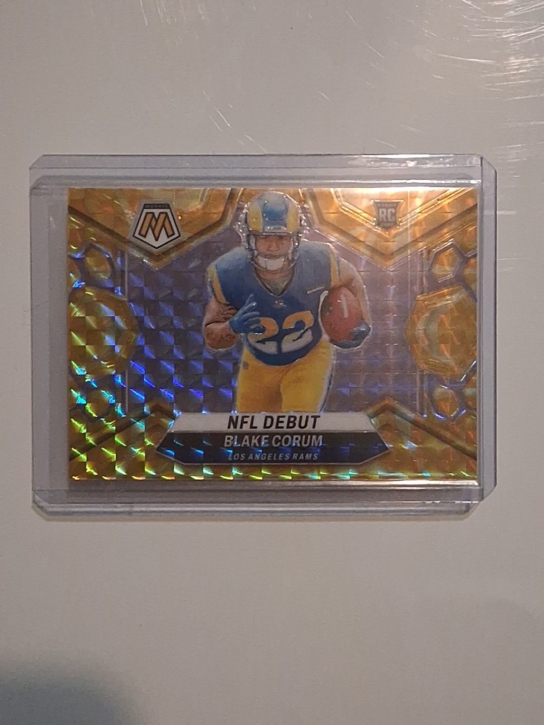 2024 Panini Mosaic NFL Debut Blake Corum RC #278 Reactive Yellow Prizm