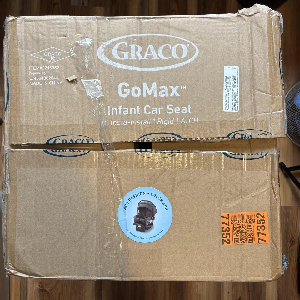 Asiento de coche infantil Graco GoMax As Fashion Insta-Install base rígida PESTILLO nueva caja Foto 4 de 4