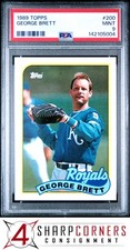 1989 TOPPS #200 GEORGE BRETT ROYALS HOF PSA 9