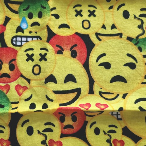 Pañuelo Emoji Face Icon Bandana Pañuelo Emoticonos 20"x20" - Imagen 2 de 10