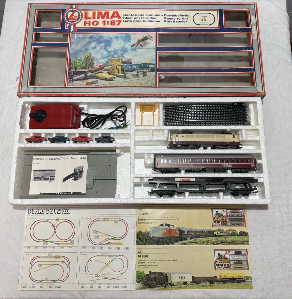 Train électrique Lima HO époque 70 - Confezione Security Block - Fonctionne