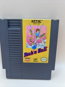 Rock'n'Ball NES Nintendo System Game Cart Only Tested Authentic Original 1990