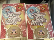 (2)  Lot Of Cureplaneta Baby Three Macaron Cute Bunny V2plush Blind Box 3