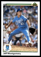Jeff Montgomery 1990 Upper Deck #698 Royals MLB READ FREE SHIPPING AutographDen
