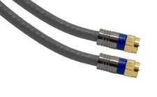 GE 87665 Ultra Pro 6-FT RG6 Quad Shield Coax Cable With Compression Brand New