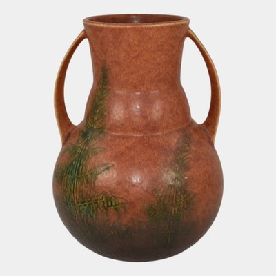Roseville Windsor Brown 1931 Vintage Art Pottery Ceramic Vase