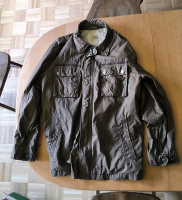 Camel Active Herren Windbreaker Jacke braun Gr. 56 9Reißverschluss Logo - Bild 1 von 4