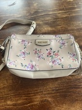 NINE WEST FAWN FLORAL CORALIA SHOULDER PURSE HANDBAG ZIP