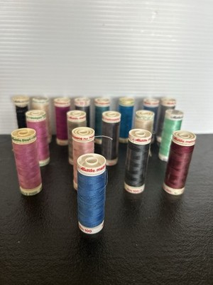 Vintage Mettler Metrosene Thread Lot   18 Spools  Polyester Thread  Mixed Colors