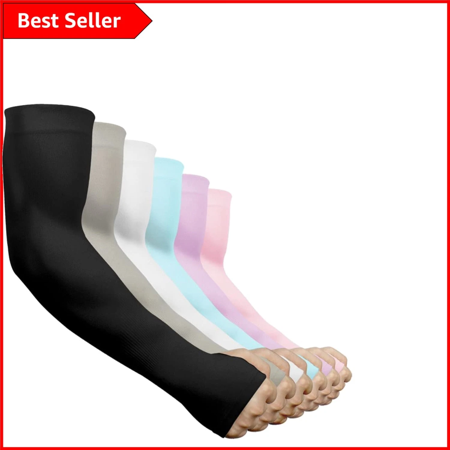 Unisex Cooling Arm Sleeves - UPF 50 Sun Protection for Cycling, Golf, & More