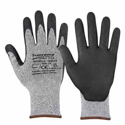 Cut Level 5 Sicherheits Arbeitshandschuhe Schwerlast Bauarbeiter Grip Handschutz PSA