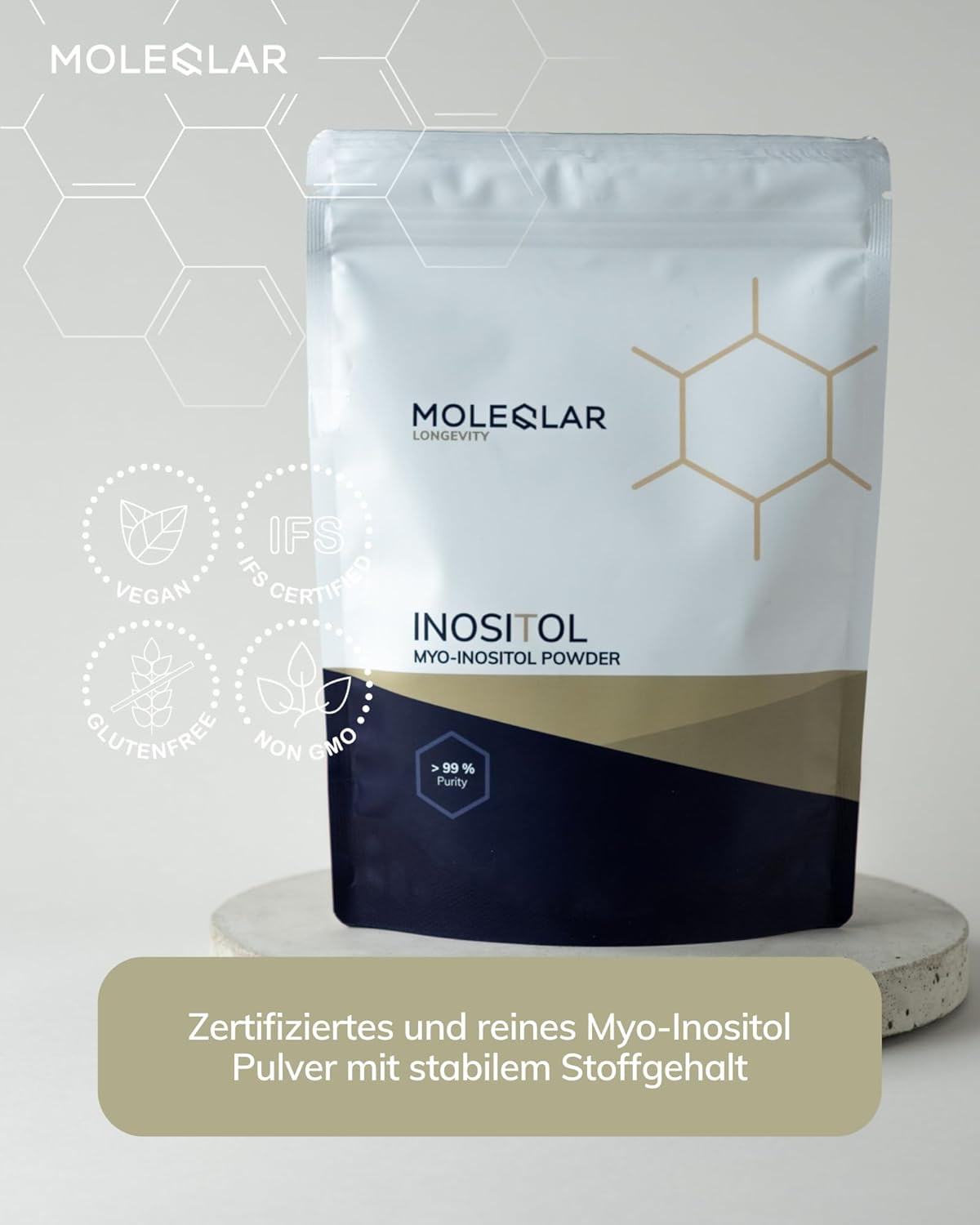Myo-Inositolo Polvere 300g Puro - Integratore Ciclo e Ovaio Policistico - 2