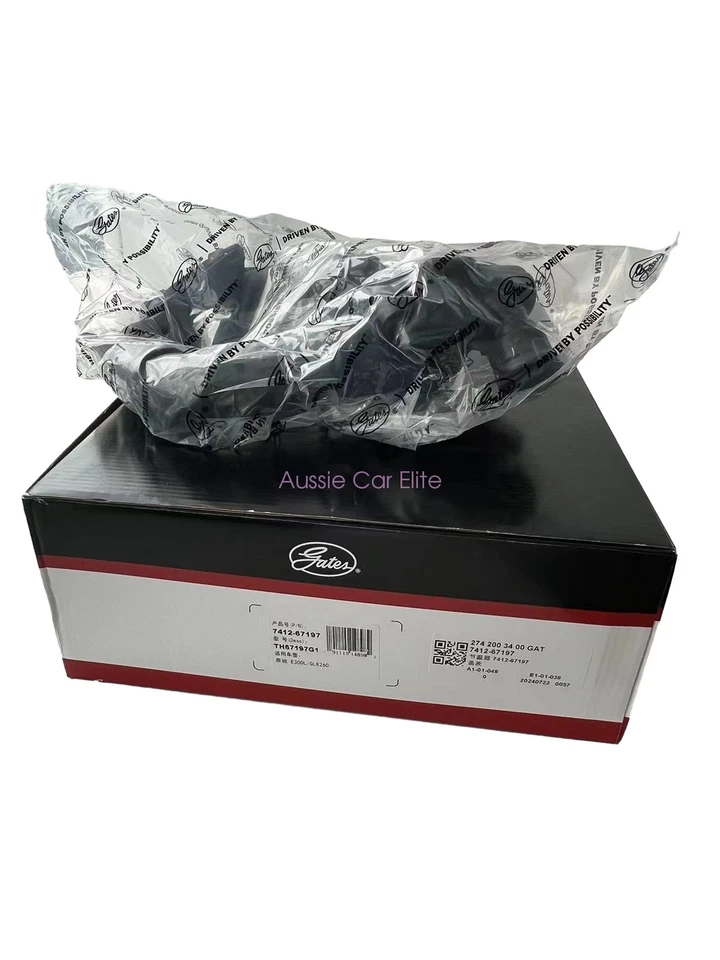 OEM Gates Coolant Thermostat Housing Assembly For 2016-21 Mercedes SLC200 SLC300 - Image 2 of 4