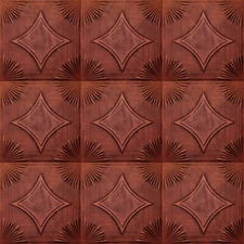 Home Decor Foam Glue-up Ceiling Tile 20x20 R14W Antique Copper 48pcs lot painted