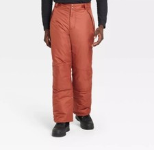 All In Motion Men's Snow Pants - Rust - Large