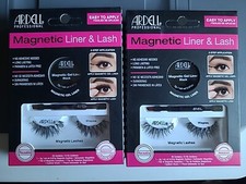 Ardell Professional Magnetic Gel Liner & eyelashes Kit Wispies New Reusable 2pk