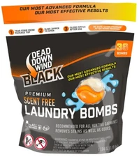 Dead Down Wind Black Odor Eliminator Unscented Premium Laundry Bombs - 118418