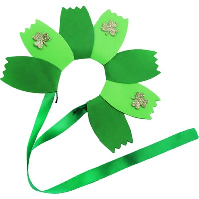 Headband Patricks Day Headdress Hair Ribbon Girl Headbands