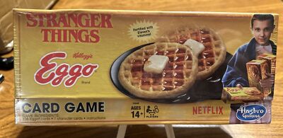 Stranger Things Kellogg's Eggo Waffles Card Game Sealed 2017 Netflix Hasbro NEW