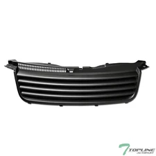 Topline For 2001-2005 Passat Horizontal Front Hood Bumper Grille - Matte Black