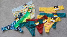 lot of 8 prs total NOBO sz L 11-13 Junior 7 prs Thong Panties 1 pr Hipsters