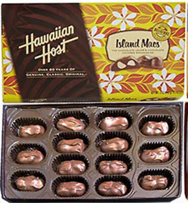 Hawaiian Host Milk Chocolate Covered Macadamia Nut ONE BOX Sealed Exp 08/2027