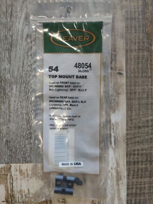 Weaver 54 Top Mount Base #48054 Browning Springfield New