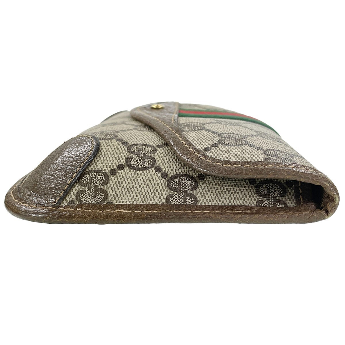 バッグ Vintage Shelly Line Gucci Clutch Bag Authentic GUCCI Sherry Line Clutch bag PVC Leather Fabric