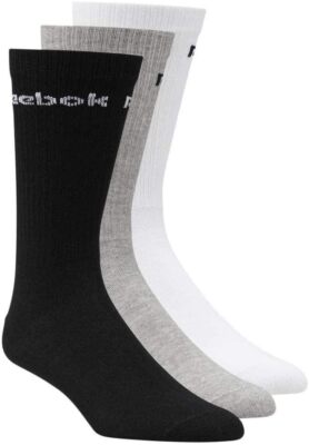 Reebok Herren Socken Crew 3 Paar Sport Multi Active Core Brandneu 100 % Original