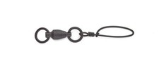 Sampo Double Welded Rings with Tournament Snaps Black