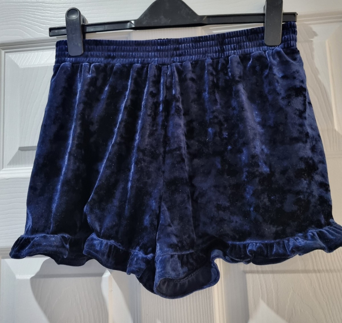 Next Royal Blue Velvet Shorts