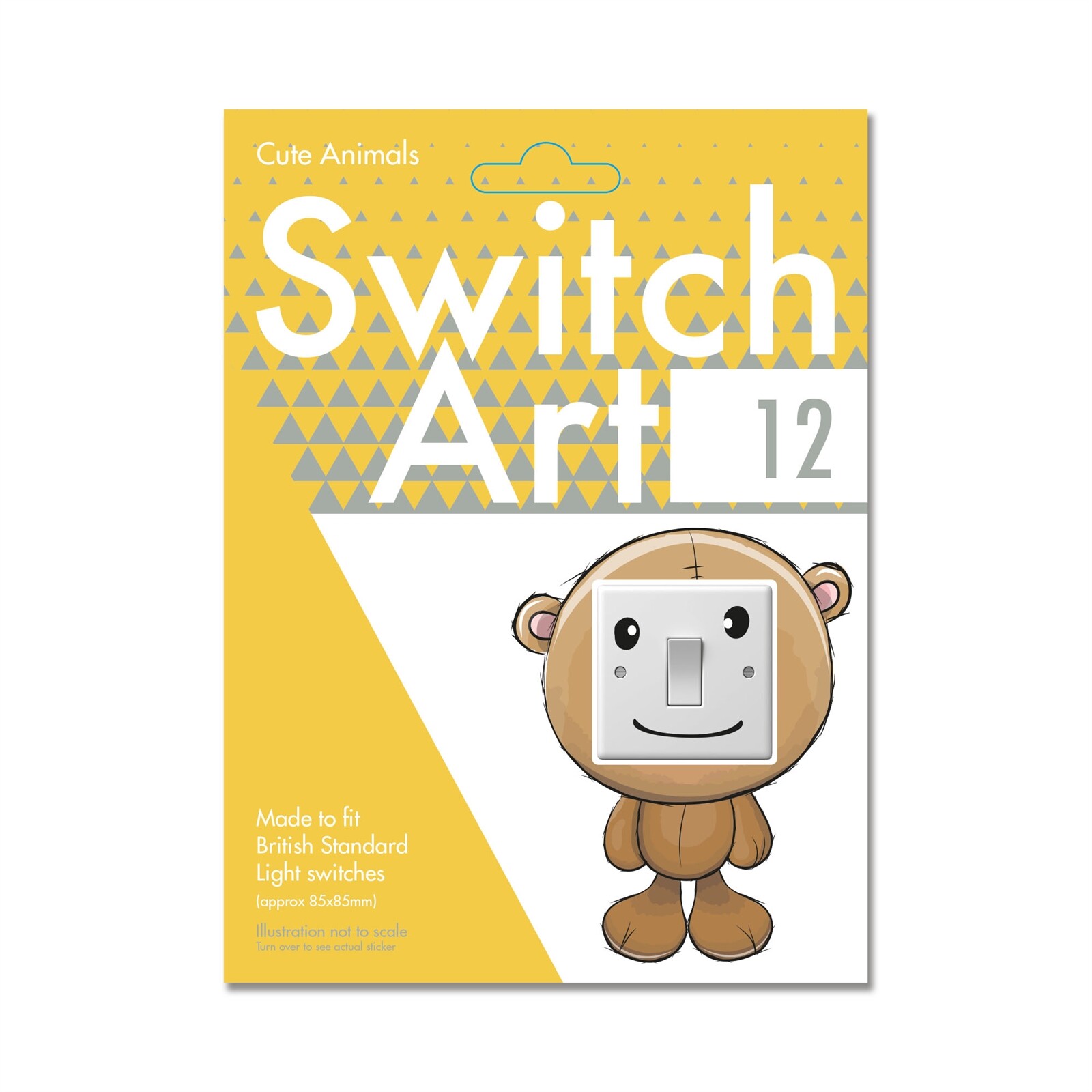 Light Switch Art Stickers 'CUTE' For Children's Kids Bedroom Fun Decorative