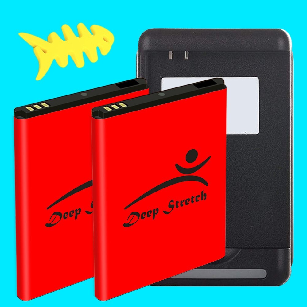 High Capacity 2520mAh Fast Charger for ZTE Warp Sequent N861 - 2 Pack  