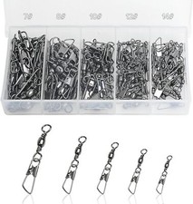 200 x Tönnchenwirbel mit Karabiner Angelwirb...