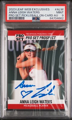 2023 Leaf Pickleball ANNA LEIGH WATERS ON-CARD Autograph Auto 7/25