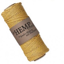 205FT Roll Of Gold Natural Hemp Cord 1MM