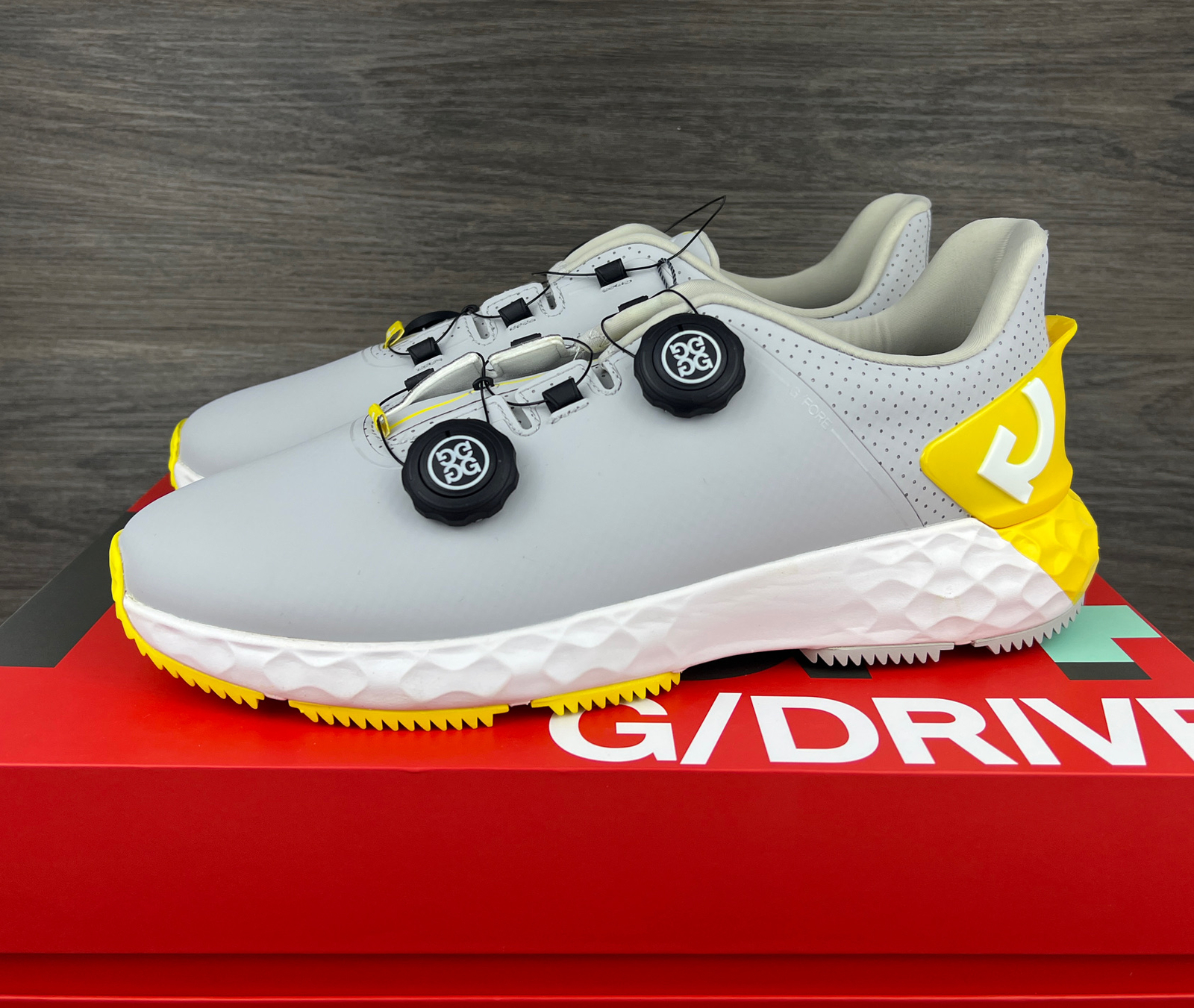 NEW IN BOX! G/Fore Mens Size 9.5 G/Drive Golf Shoes NIMBUS Double Boa ...