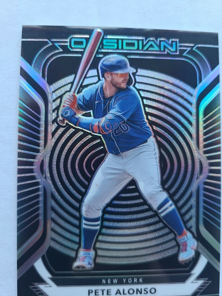 Pete Alonso 2021 Panini Chronicles Obsidian Baseball Card #12 - Image 2 of 4