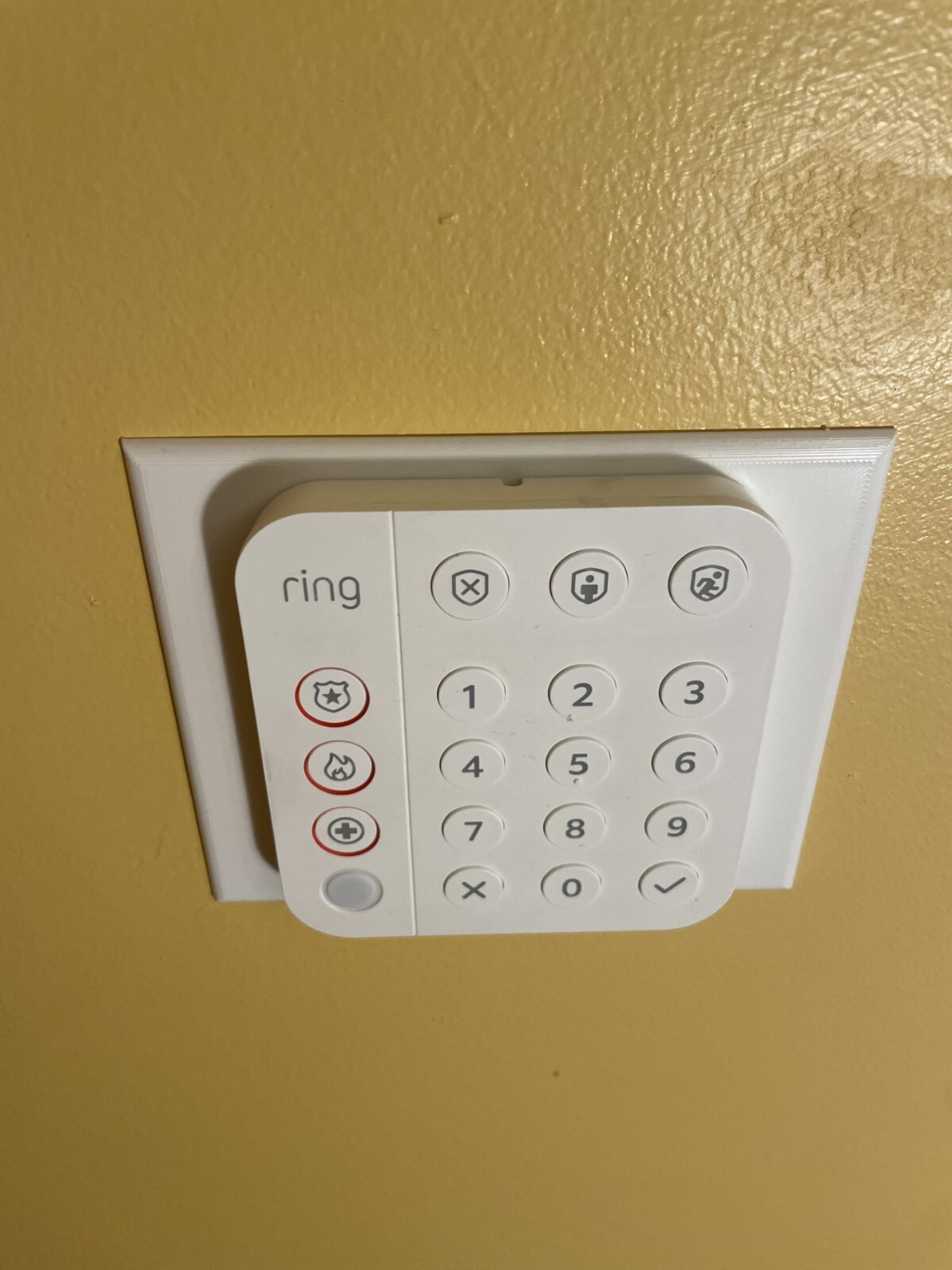 Ring Alarm Keypad Wall Mounting Plate (Large) - 3D Printed (Keypad Not ...