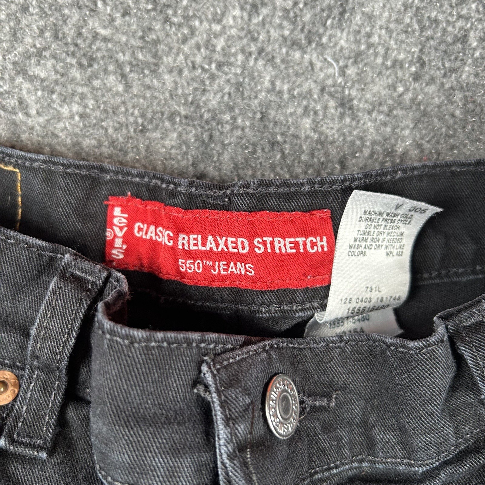 Levis 550 Women Jeans 8 Small Gray Classic Relaxed Stretch Denim Cotton image 4