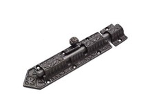 6" Slide Bolt Latch Antique Style Victorian Latch Cabinet Latch Forge Iron