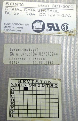 Sony DDS Model: SDT-5000 BANDLAUFWERK#LW726 - Bild 3 von 4