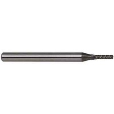 Accupro 1/4" Diam, 1" LOC, Solid Carbide Diamond-Pattern Burr End Router Bit ...