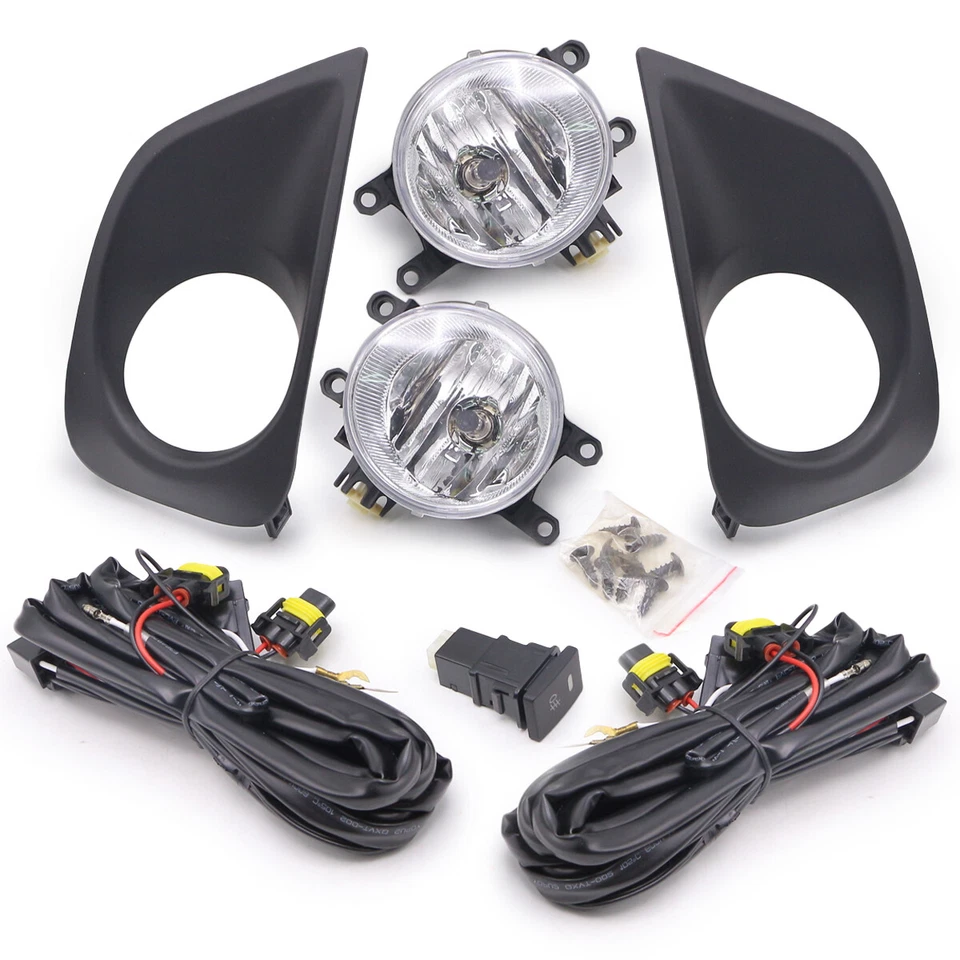 Kits Fog Driving Spot Light Matte Black Fits Toyota Vios Yaris Sedan 2013 2016 Foto 3 de 4