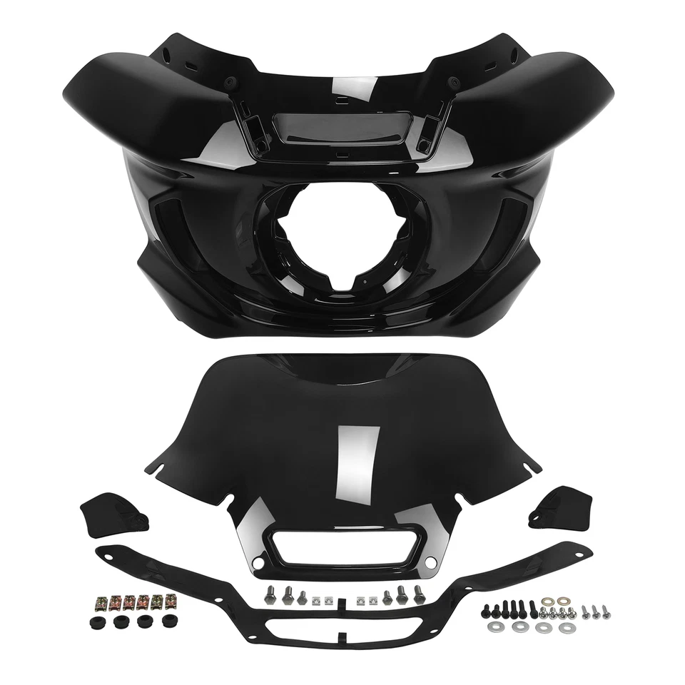 Headlight Fairings Windshield Bracket Fit For Harley Street Bob Low Rider 18-25 - Image 2 of 4